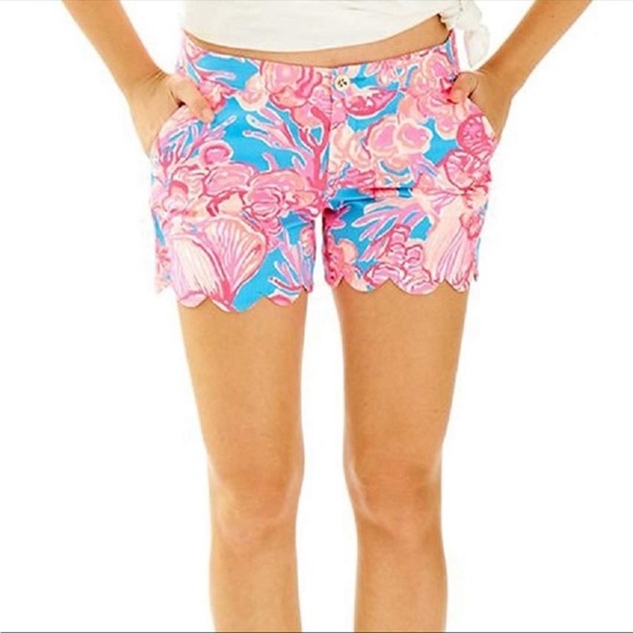 Lilly Pulitzer Sparkling Blue Fantastic Buttercup Short - Picture 1 of 8